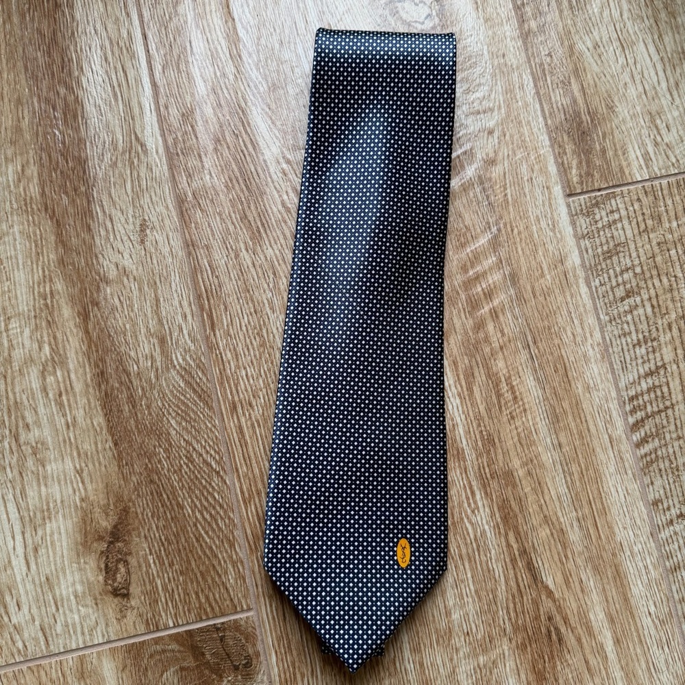 Yves Saint Laurent Black and White Tie